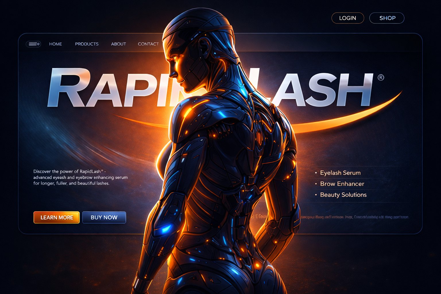 RapidLash Brand Site